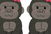 メスゴリラ2匹と自撮りしたら完璧なポーズを決めた…世界中を騒然とさせる