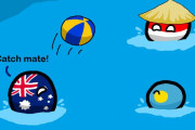 【南極】うるさいよ【ポーランドボール】