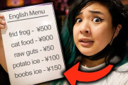 海外「これ食べるなんて勇気ある！！」日本の「昭和レトロ風居酒屋」を紹介した動画に驚き