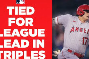 海外「大谷はホームランに飽きたのだ」大谷さん、三塁打を放ちリーグ1位に！（海外の反応）
