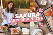 日本の春を感じるお茶とお菓子を食べてみた！良い雰囲気だなぁ、美味しそう！！！