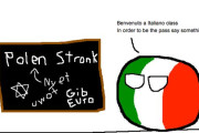 【イタリアメリカ】イタリア語の試験【ポーランドボール】