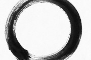 体にシンプルな「〇」を描いただけなのに…妙に感心するアート