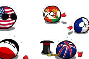 【アメリカ】世界大戦がパーティーだったら【ポーランドボール】