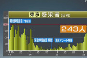 外国人「東京のコロナ感染者が243人、またしても記録を更新」