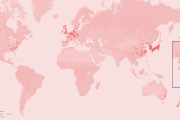 海外「日本に桜は6500本しかないって本当？」sakuraの分布図を見た外国人達の反応