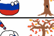 【ロシア】冬の挨拶【ポーランドボール】