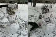 雪だるまに回し蹴りをした青年の悲劇…