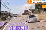 愛知県幸田町の国道を逆走するプリウス