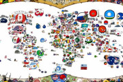 【その他】PB世界地図2022【ポーランドボール】