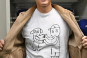 海外「これヤバイ」マエケン画伯の大谷翔平＆デコピンTシャツが欲しい