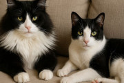 ソファで気持ちよさそうにくつろぐ2匹の猫。だがどちらもこの家の猫ではなかった件