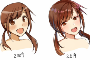 外国人「2009年と2019年のアニメキャラの違い、お前らは分かる？」