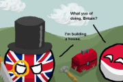 【イギリス】イギリスが立派な家を建てるよ【ポーランドボール】