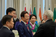 「写真要請殺到」…G7歓迎レセプションで韓服を着て登場したキム・ヘギョン夫人に釘付け＝韓国の反応