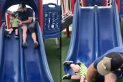危機一髪！？パパのとっさの行動が愛息子を救う！？