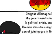 【フランス】フランス政府崩壊？【ポーランドボール】