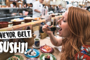 面白い街 東京を探索！回転寿司にも初挑戦！美味しいパンケーキも！