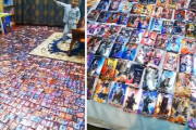 おじいちゃんおばあちゃんが孫のためにウルトラマンカード6,000枚を家中に並べてプレゼント！
