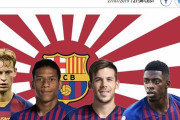 スペインメディアがFCバルセロナのニュースに旭日旗を使用して物議＝韓国の反応