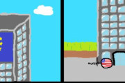 【EU】アメリカが立ちションしたよ【ポーランドボール】