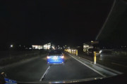柏付近で撮影された逆あおり運転のインプレッサ