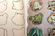 大人が子供の塗り絵をするとダメになる例　外国人が見せつけてくれる