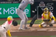 【大谷翔平vs松井裕樹】大谷選手の左中間を破るツーベースヒットで軍配