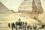 海外「日本とエジプトの文化が衝突しすぎた結果がコレｗｗｗ」スフィンクスとSamuraiの融合 1864年に撮影された第二次遣欧使節団が話題に