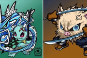 外国人絵師「鬼滅の刃っぽく色んなポケモンを描いてみた！」