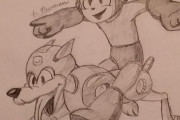 海外「13歳の娘が描いた絵をみてくれ、良い出来だと思うんだが・・・」娘のロックマンアートを紹介する外国人に大量の絶賛コメントが