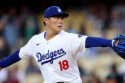 【海外の反応】山本由伸が6回無失点9奪三振の快投も援護点0で勝利を逃す【大谷1安打】
