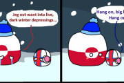 【グリーンランド】雪の下で【ポーランドボール】