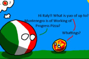 【イタリア】ピザテネグロ【ポーランドボール】