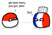 【アメリカ】フランスとアメリカのレストラン【ポーランドボール】