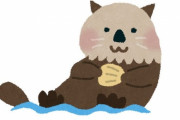 ラッコの赤ちゃんが「くねくね」すると→かわいらしさが倍増する