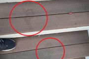 誰も来ていないのに玄関の階段に謎の足跡、しかも帰りの足跡がないという不気味さ