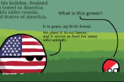 【シーランド】アメリカ旅行【ポーランドボール】