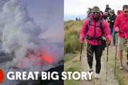 「危険だけど美しい！」活火山でのスキー 海外の反応