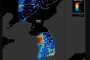【海外の反応】夜の朝鮮半島の様子　海外の反応「ソウル市がよく見える、北朝鮮は炭素排出削減ではるかに進んでいる」