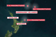 日本にも津波到達か？NZ沖で短時間に巨大地震が３連続で発生