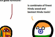 【インド】IKEAよりも良い家具を作るよ【ポーランドボール】