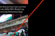 韓国人「W杯本戦にパレスチナ国旗持ち込みはデマ」→「2年前の予選の映像だったと判明」