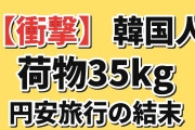 【衝撃】韓国人「日本旅行で荷物35kg、円安で買った量がこれ」
