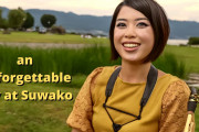 海外視聴者「きれい！」「素敵な才能！」外国人男性が諏訪湖付近を歩いていると…偶然の出会い