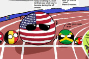 【アメリカ】100m走だよ【ポーランドボール】