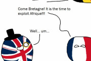 【イギリス】アフリカ植民地、道徳と格闘するイギリス【ポーランドボール】