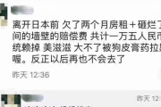 中国人「日本を離れる時、2か月分の家賃を滞納し、壁の穴もそのままで帰って来た。もう二度と日本へは行かないから、やりたい放題やってきたった」　中国の反応