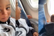 飛行機で前の座席の肘掛けに足をのせるマナーの悪い女性！それを無邪気に注意する4歳の息子に父親爆笑！