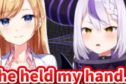 ラプラス・ダークネスさん、転ばないようにちょこ先生に手を繋がれてしまう【ホロライブ】